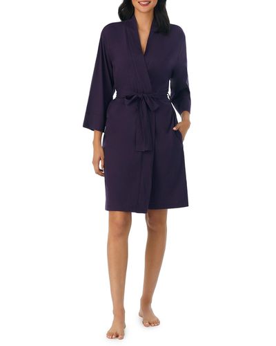 Nautica 100% Cotton Jersey Robe - Violet