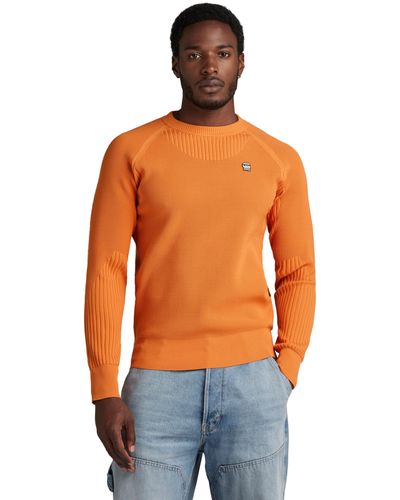 G-Star RAW Engineered Knitted Pullover - Orange