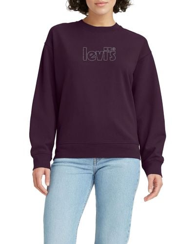 Levi's Graphic Standard Crewneck Sweatshirt - Lila