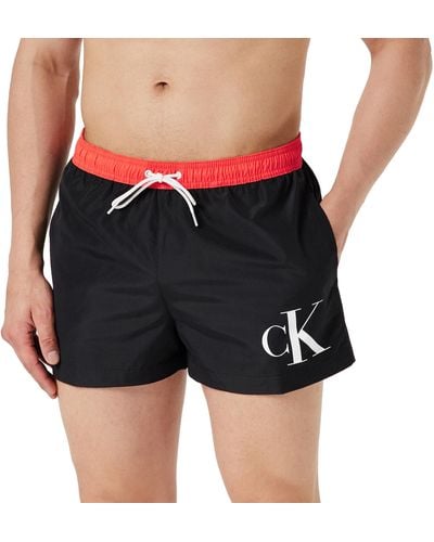Calvin Klein Pantaloncino da Bagno Uomo Corto - Nero