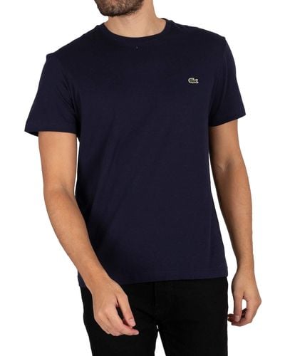 Lacoste T-Shirt Basica Blue Blu Navy 10 Blue