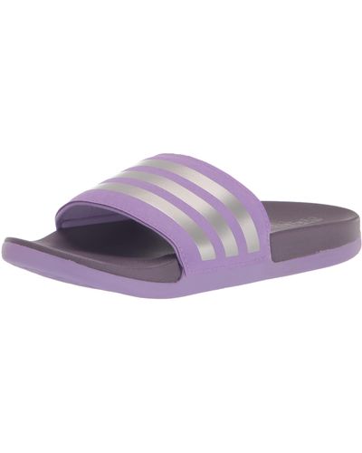 adidas Adilette Comfort Slide Sandal - Viola