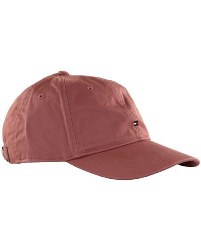 Tommy Hilfiger TH Flag Soft 6 Panel Cap Teaberry Blossom - Rot