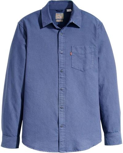 Levi's Sunset 1-Pocket Standard Hemd,Polson Costal Fjord,M - Blau