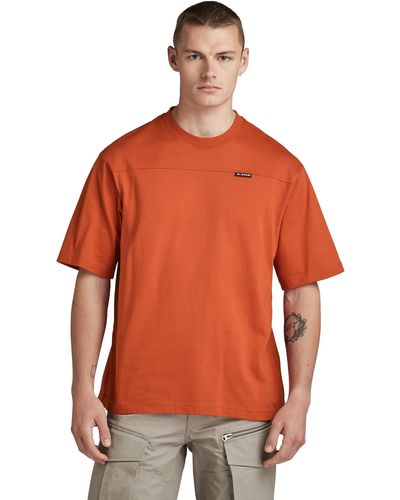 G-Star RAW Camiseta Boxy Base 2.0 Para Hombre - Naranja