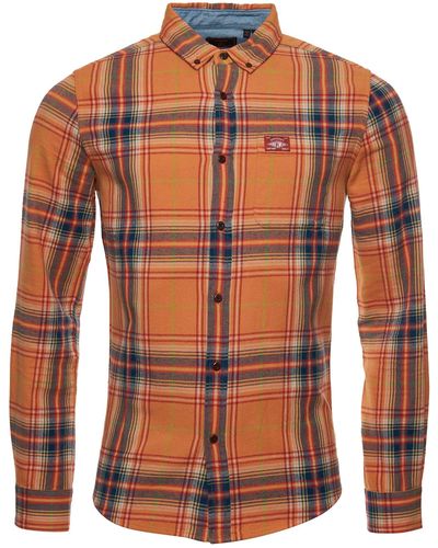 Superdry Heritage Lumberjack Shirt Camisa - Naranja