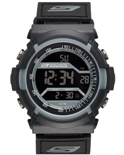 Skechers Flournoy Digital Chronograph Watch - Black
