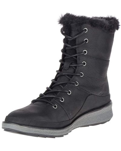 Merrell Tremblant Ezra Lace Polar Waterproof High Boots - Black