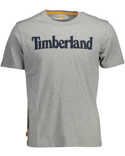 Timberland TFO SS Linear TB0A2BRN 100 T-shirt pour homme Blanc - Gris