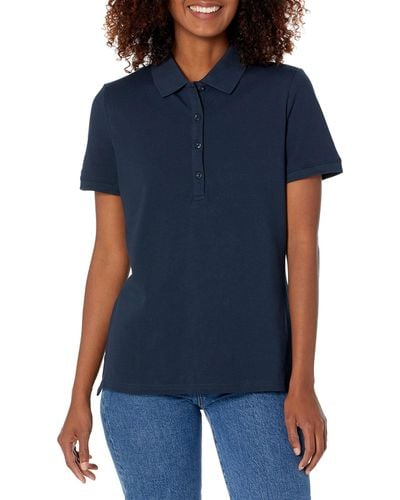 Amazon Essentials Kurzärmeliges Poloshirt - Blau