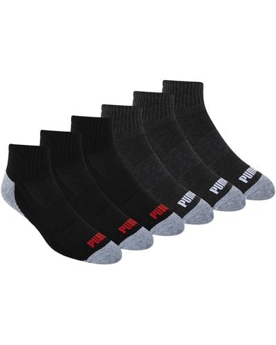 PUMA Socks Quarter Cut Socks - Black