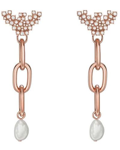 Emporio Armani Ohrringe Für Frauen Mode - Weiß