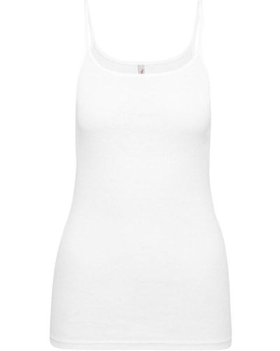 Triumph Katia Basics Shirt schmale Träger 3er Pack White 50 - Weiß