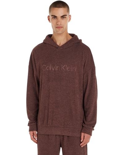 Calvin Klein L/s Hoodie Zware Sweatshirts - Rood
