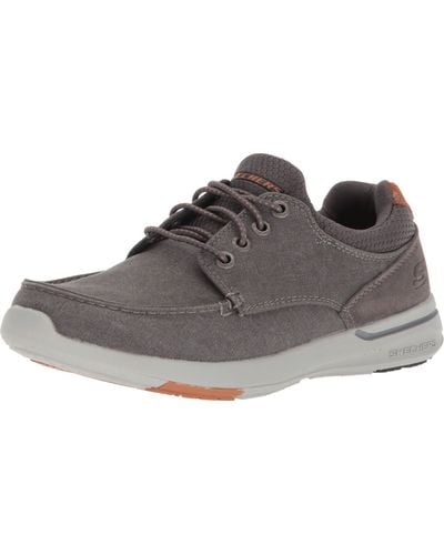 Skechers Elent - Mosen, Men's Low-top Sneakers, Gray (charcoal), 9.5 Uk (44 Eu) - Black