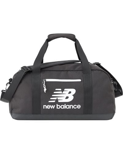 New Balance , , Athletics Duffel Bag, Athletic And Casual Wear, One Size Fits Most, Black/white Print
