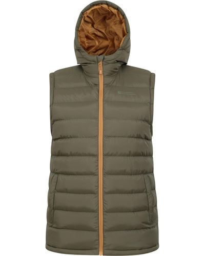 Mountain Warehouse Water-resistant Isotherm Sleeveless Jacket With Side Pockets - Green