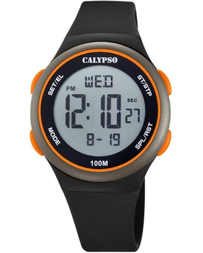 Calypso St. Barth Digital Quartz Watch With Plastic Strap K5804/3 - Grey