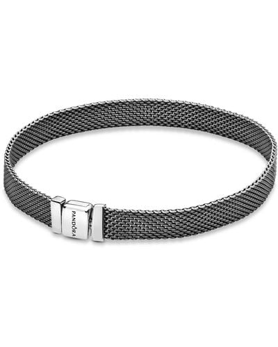 PANDORA Silver Tennis Bracelet 598400c00-18 - Metallic