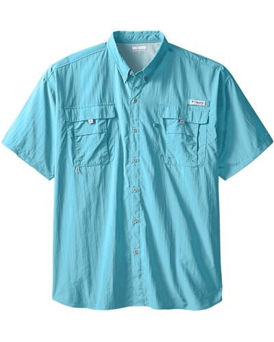 Columbia Standard Bahama Ii Short Sleeve Shirt - Blue