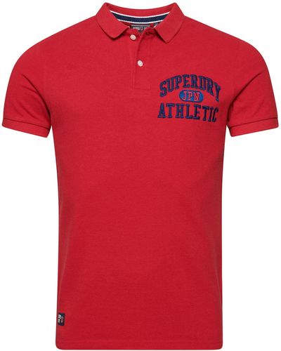 Superdry Vintage Superstate Polo Shirt - Red