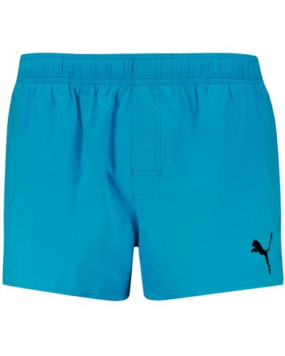 PUMA Badeshose Badeshorts Swim Shorts Short Shorts - Blau