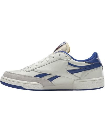 Reebok Club Revenge FW4863 White Azzurro Royal Pelle Morbida - Blu