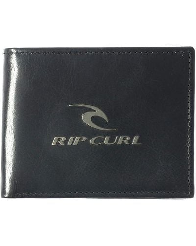 Rip Curl 2 Leder Geldbörsen mit RFID ~ Corpowatu Schwarz