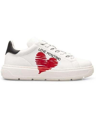Love Moschino Sneakers Donna White 40 EU - Bianco