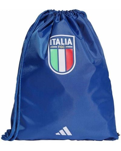 adidas HT6427 FIGC GYMSACK Sports bag power blue/white NS - Azul