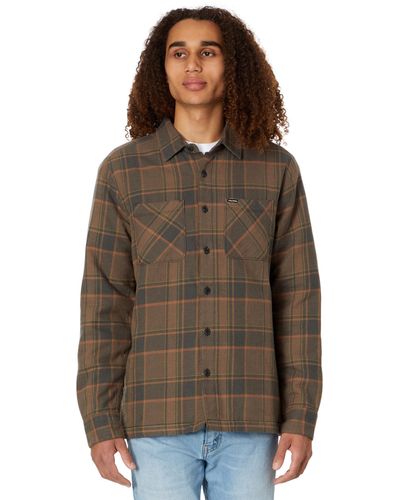 Volcom Brickstone Lined Flannel Shirt - Brown