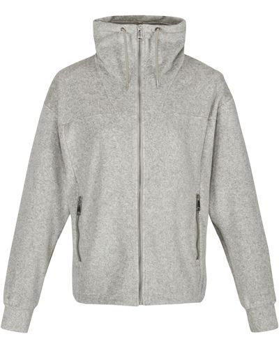 Regatta S Jessalyn Full Zip Velour Fleece Jacket - Grey