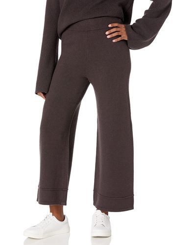 The Drop Bernadette Pull-on Loose-fit Cropped Jumper Pant - Brown