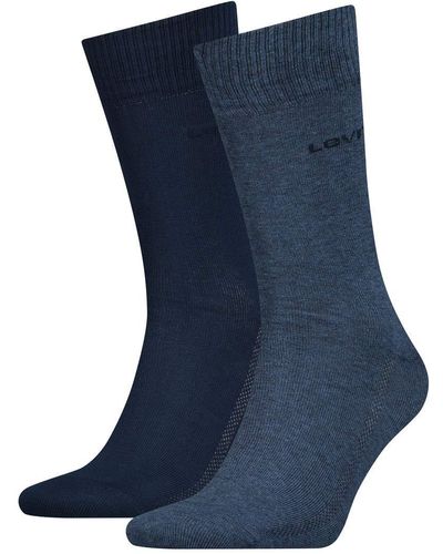 Levi's Levis 168sf Regular Cut 2p Calf Socks - Blue