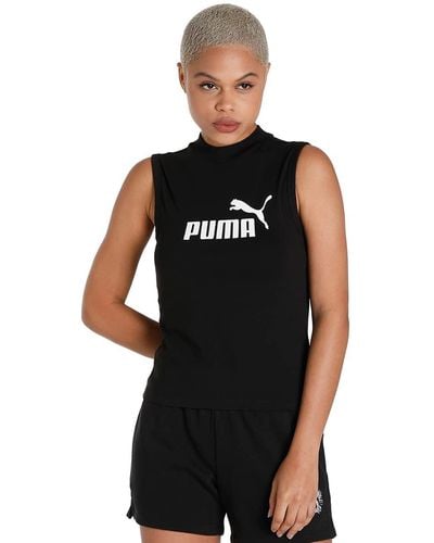 PUMA Top Essentials Slim Logo XL Black - Noir