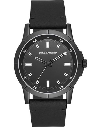 Skechers Robertson 44 Mm Zwarte 3-hand Analoog Horloge