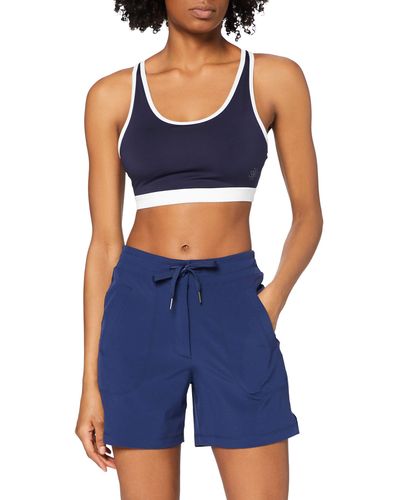 AURIQUE Shorts de Deporte Mujer - Azul
