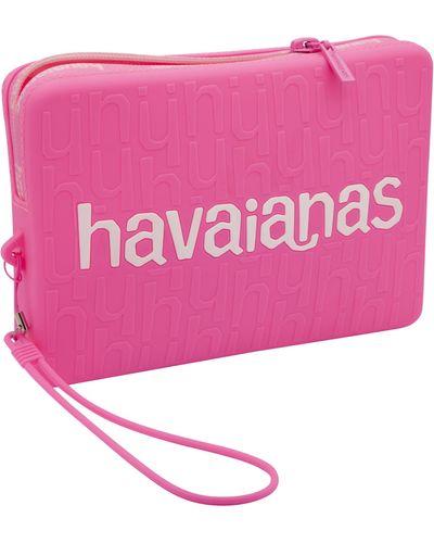 Havaianas Logomania Mini Bag Rubber Clutch Bag - Pink