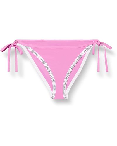 Calvin Klein Bikinibroekjes Met String Aan De Zijkant Voor - Roze