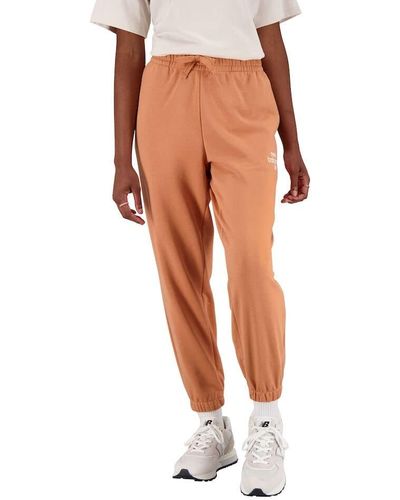 New Balance Nb Essentials Graphic Fleece-Hose - Orange