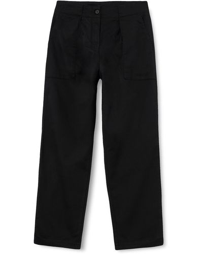 Timberland Solid Pleated Pant Color Black Talla 42 para Mujer - Negro
