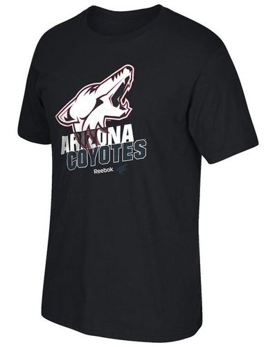 Reebok Arizona Coyotes Black Split Logo Decision T-shirt