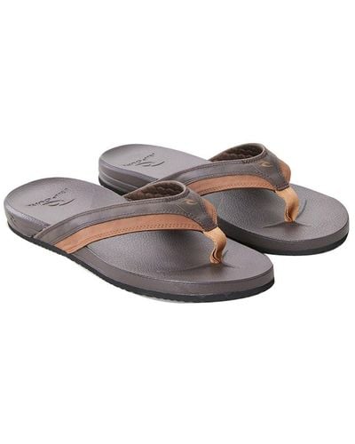 Rip Curl Brown Tan - Lightweight - Step Into Comfort With The Soft Top Open Toe - Grey