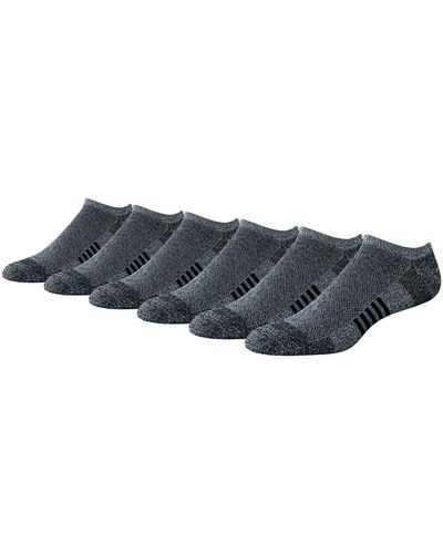 Amazon Essentials Performance Cotton Cushioned Athletic No-show Socks - Black