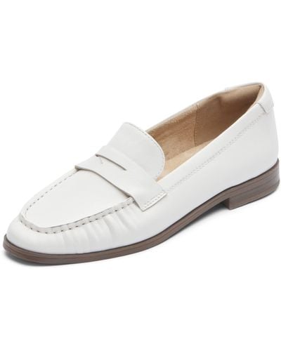 Rockport Susana Penny Loafer Flat - White