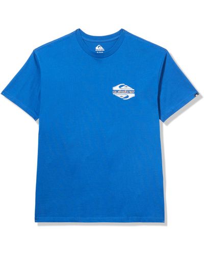 Quiksilver Diamon Short Sleeve Tee Shirt T - Blue