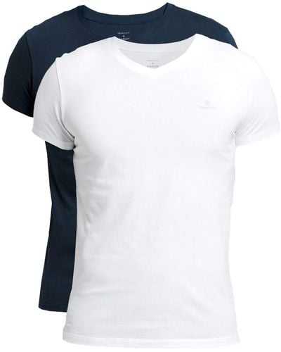 GANT V-neck t-shirt 2-pack T Shirt - Weiß