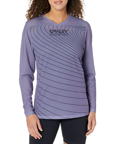 Oakley Factory Pilot Rc Long Sleeve Jerse T-shirt - Purple