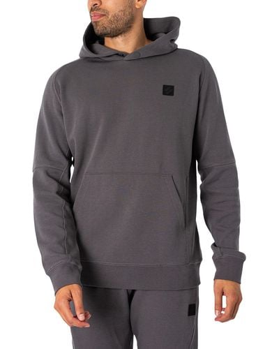 Superdry Tech Relaxed Hoodie Dunkles Schiefergrau L