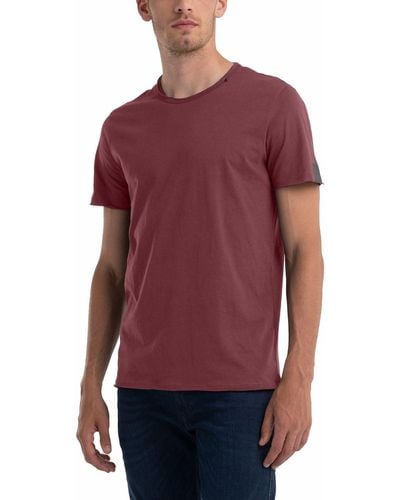Replay M3590 .000.2660 Short Sleeve T-shirt - Purple
